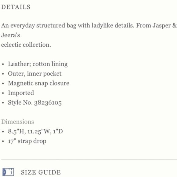 New Anthropologie Peyson Shoulder Bag Brown - Picture 3 of 8